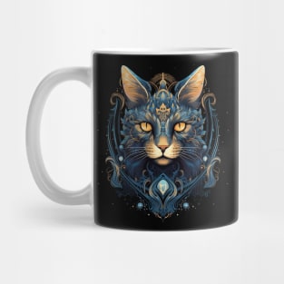 Magical Gothic Warrior Cat Gifts For Cats Lover Gifts for Warriors Mug